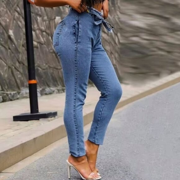 Blue Spice Pants - Blue Spice High waist blue Jeans